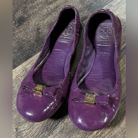 Tory Burch Purple Flats - Picture 1 of 7